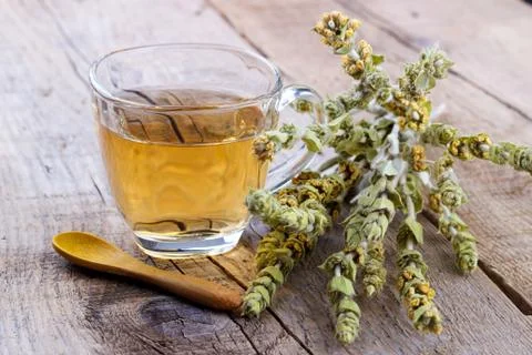 Herbal mountain tea Stock Photos