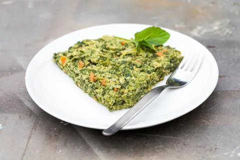 Herbal Omelet Stock Photos