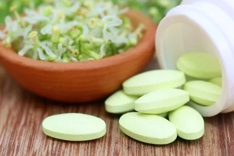 Herbal pills Stock Photos