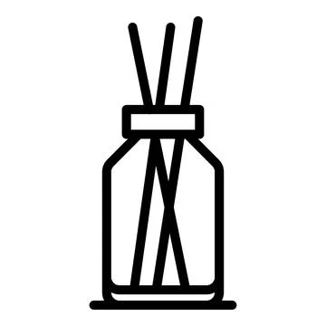 Herbal plants diffuser icon, outline style イラスト素材