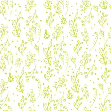 Herbal seamless pattern Stock Illustration