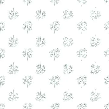 Herbal seamless pattern. Light floral background in a modern minimalists styl 스톡 일러스트