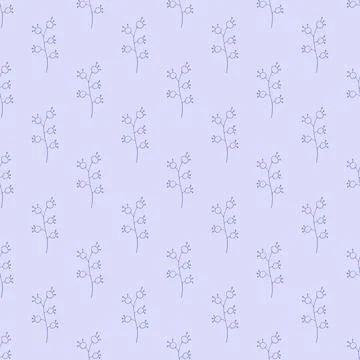 Herbal seamless pattern. Light floral background in a modern minimalists styl イラスト素材