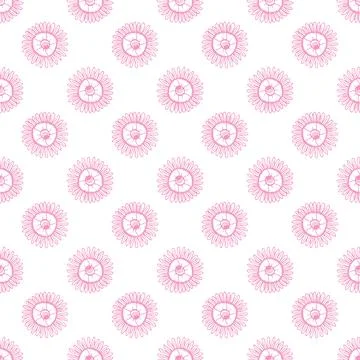 Herbal seamless pattern. Light floral background in a modern minimalists styl Stock Illustration