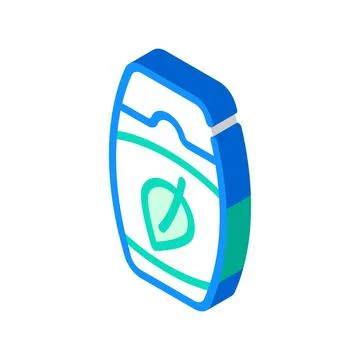 Herbal shampoo isometric icon vector color illustration Illustrazione stock