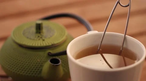 Herbal tea and teapot Stock Footage 55839141