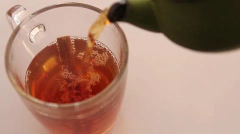 Herbal tea and teapot Stock Footage 55839622