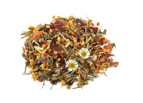 Herbal tea with berries Stock Photos