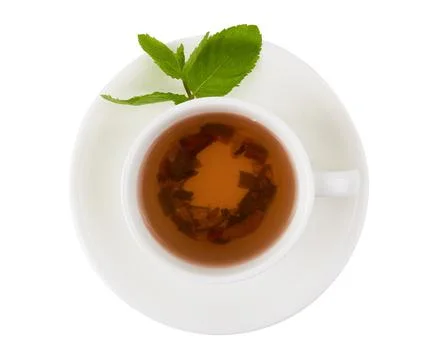 Herbal tea with berries Foto stock