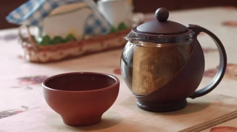 Herbal tea for Breakfast Stock Footage 62759136