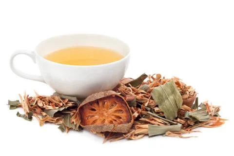 Herbal tea cup Stock Photos