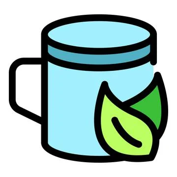 Herbal tea cup representing healthy lifestyle and wellness Stock Illustration