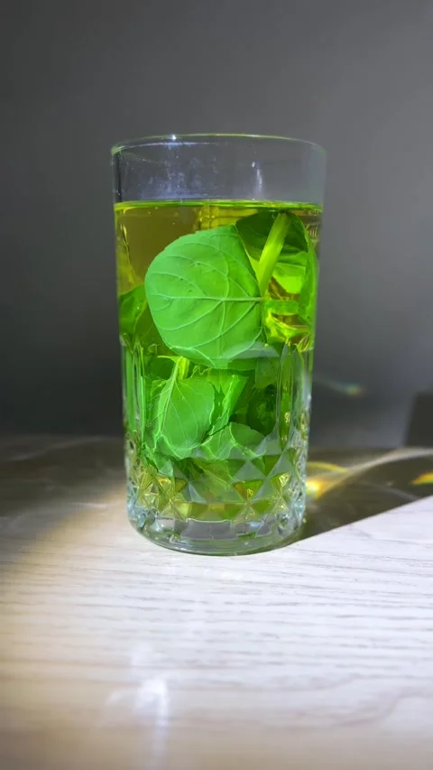 Herbal Tea Glass Stock Footage 310383812