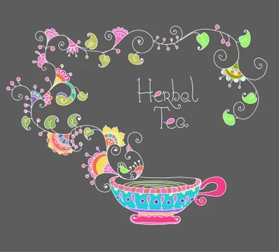 Herbal tea Stock Illustration