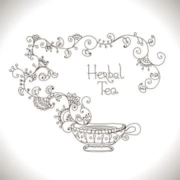 Herbal tea Stock Illustration