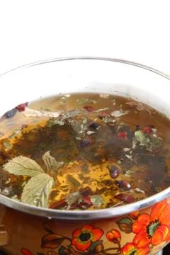 Herbal tea 库存照片