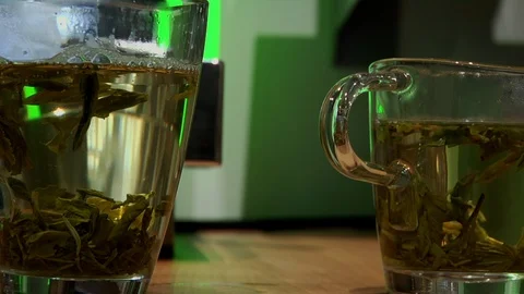 Herbal Tea In Tea Cups Stock Footage 108258904