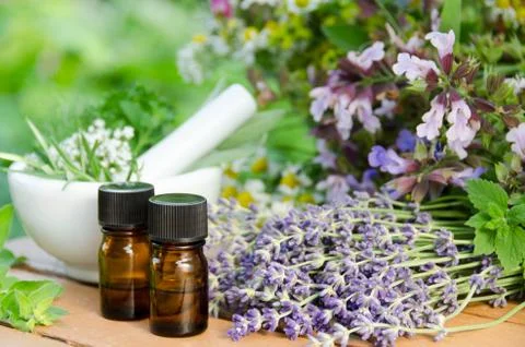 Herbal therapy Stock Photos