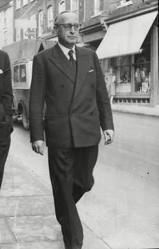 Herbert Batchelar Retired Solicitor Accusing Earl Of Dudley Of Bad Farming 1960. Stock Photos