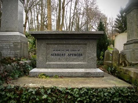 Herbert Spencer Grave Stock Photos