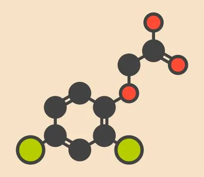 Herbicide molecule Stock Illustration