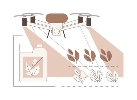Herbicides isolated cartoon vector illustrations. 库存插图