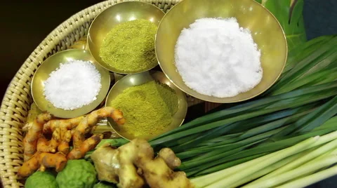 Herbs and spa accessory Stock Footage 59527668