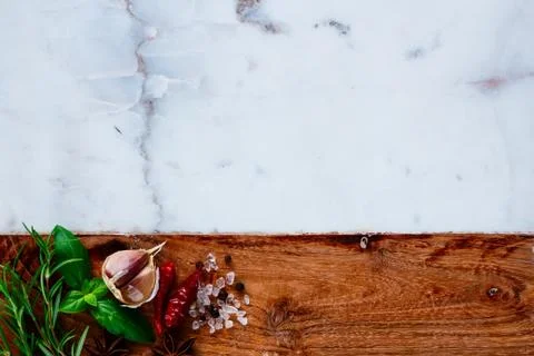 Herbs and spices selection Stock Photos