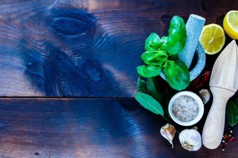 Herbs and spices selection Stock Photos