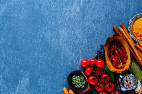 Herbs and spices selection Stock Photos