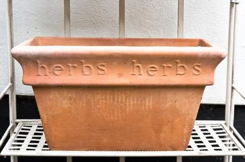 Herbs container Stock Photos