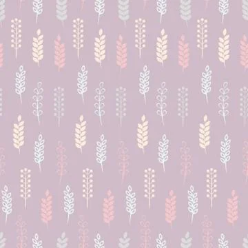 Herbs, floral pattern Stock Illustration