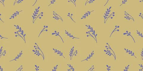 Herbs pattern Stock Illustration