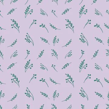 Herbs pattern Stock Illustration