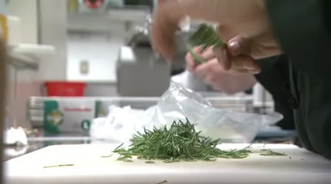Herbs Rosemary Preparation Stock Footage 22041393