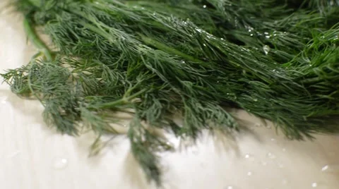 Herbs rotate at table Stock Footage 57300301