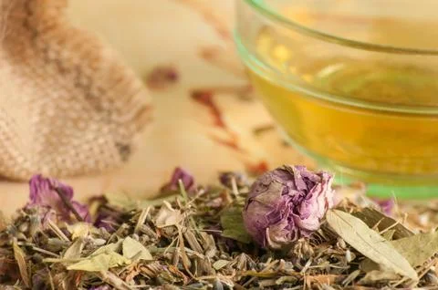 Herbs for tea Stock Photos