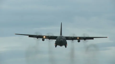 Hercules in flight Stock Footage