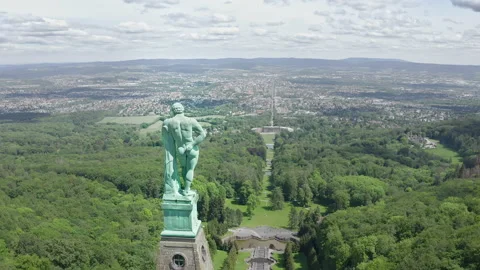 Hercules monument in Kassel Stock Footage 153943365