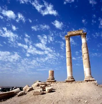 Hercules Temple Amman Stock-Fotos
