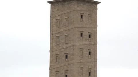 Hercules tower in La Coruna 4K 스톡 동영상 296273556