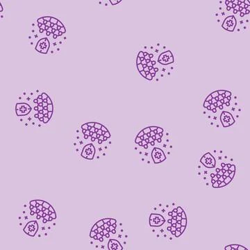 Herd immunity immunization line seamless pattern 스톡 일러스트