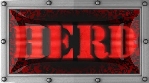 Herd on led Stock Footage 8762391