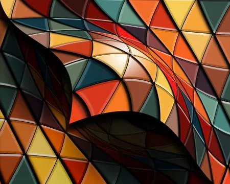 Here is an abstract image with many colors intended to be used as a backgroun Stock Illustration