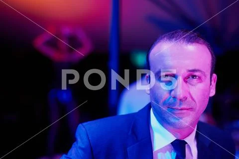 Photograph: Here for all the wrong reasons. Portrait of a seedy