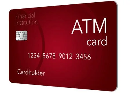 Here is an ATM card which is shown with a debit card which is often thought t Stock Illustration