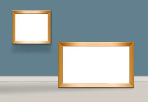 Here is a blank framed area that can be used to add text or art in a layout. Stock Illustration