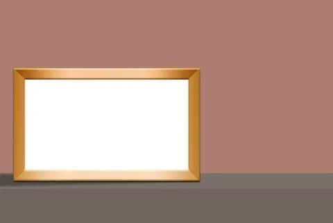 Here is a blank framed area that can be used to add text or art in a layout. Stock Illustration