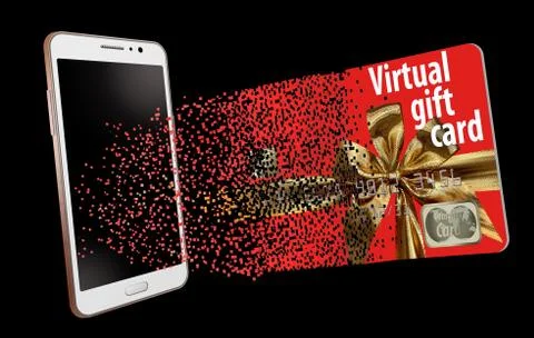 Here is an e-gift card, also known as a virtual or electronic gift card. It i Stock Illustration
