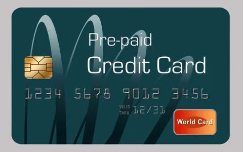 Here is a flexible spending account debit card. Stock Illustration